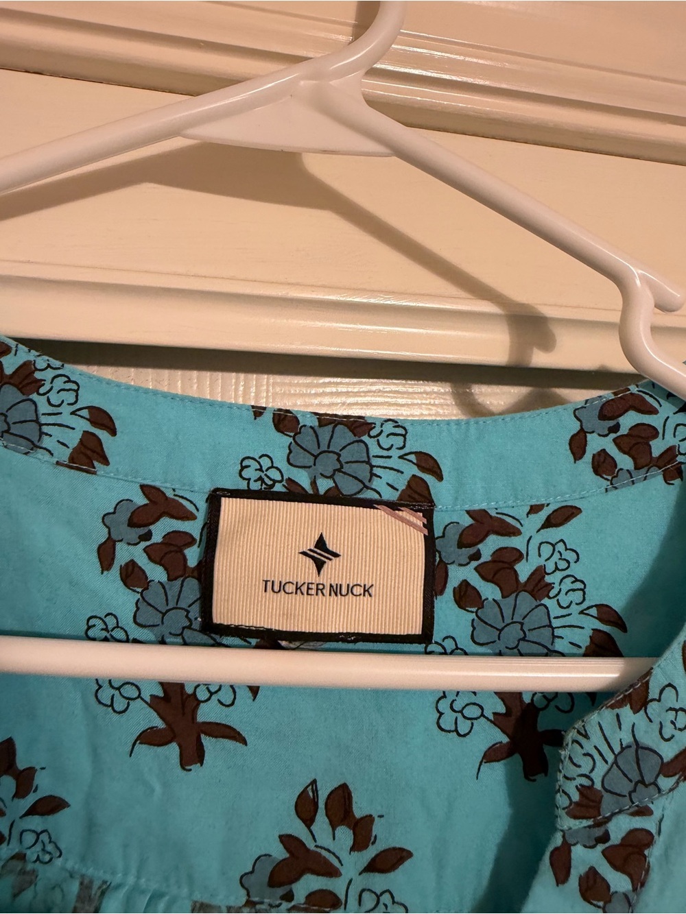 Tuckernuck Turquoise Bouquet Dress - Picture 2 of 4
